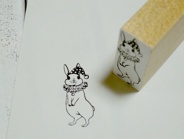 サーカスうさぎのスタンプ 